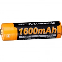 Аккумулятор 14500 Fenix 1600U mAh с разъемом для USB купить в 