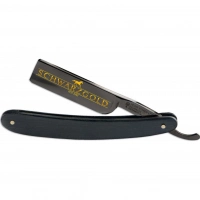 Бритва опасная Boker Manufaktur Schwarzgold, 6/8,  углеродистая стали, рукоять дуб купить в 