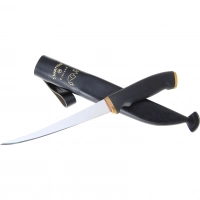 Филейный нож, Rapala, 406, нержавеющая сталь, кожаный чехол купить в 