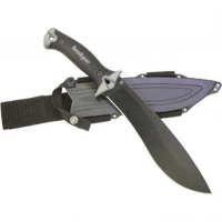 Кукри мачете Camp 10 — Kershaw 1077, сталь 65MN Carbon, рукоять прорезиненный термопластик купить в 
