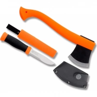 Набор Morakniv Outdoor Kit Orange, нож Morakniv 2000 нержавеющая сталь, цвет оранжевый + топор купить в Ставрополе