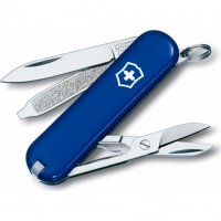 Нож перочинный Victorinox Classic, сталь X55CrMo14, рукоять Cellidor®, синий купить в 