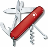 Нож перочинный Victorinox Compact, сталь X55CrMo14, рукоять Cellidor®, красный купить в Ставрополе