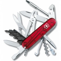 Нож перочинный Victorinox CyberTool, сталь X55CrMo14, рукоять Cellidor®, полупрозрачный красный купить в Ставрополе