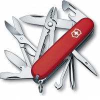 Нож перочинный Victorinox Deluxe Tinker, сталь X55CrMo14, рукоять Cellidor®, красный купить в Ставрополе