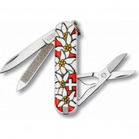 Нож перочинный Victorinox Edelweiss 0.6203.840 58мм 7 функций дизайн рукояти Эдельвейс купить в Ставрополе