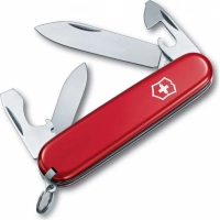 Нож перочинный Victorinox Recruit, сталь X55CrMo14, рукоять Cellidor®, красный купить в Ставрополе