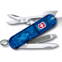 Нож перочинный Victorinox SwissLite Sapphire 0.6228.T2 58мм 7 функций полупрозрачный синий купить в Ставрополе