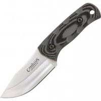 Нож с фиксированным клинком Camillus Les Stroud Fuego, сталь 440А, рукоять Микарта, серый купить в 