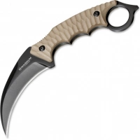 Нож с фиксированным клинком Magnum Spike Karambit — Boker 02SC028, сталь 440A EDP, рукоять стеклотекстолит G10, песочный купить в Ставрополе