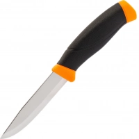 Нож с фиксированным лезвием Morakniv Companion Orange, сталь Sandvik 12C27, рукоять резина/пластик, оранжевый купить в Ставрополе