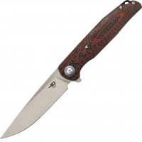Складной нож Bestech Knives ASCOT, D2, Черно-красный карбон купить в 