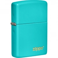 Зажигалка Classic Flat Turquoise ZIPPO Logo купить в Ставрополе