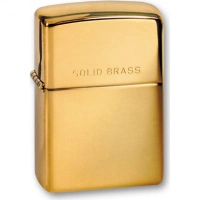 Зажигалка ZIPPO High Polish Brass, латунь, золотистый, глянцевая, 36х56х12 мм купить в Ставрополе