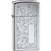 Зажигалка ZIPPO Slim® Venetian® с покрытием High Polish Chrome купить в Ставрополе